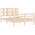 Miniatyrbillede 6 af 11: Senge & sengeramme - Living sengeramme med sengegavl 140x200 cm massivt træ hvid