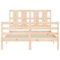 Miniatyrbillede 8 af 11: Senge & sengeramme - Living sengeramme med sengegavl 140x200 cm massivt træ hvid