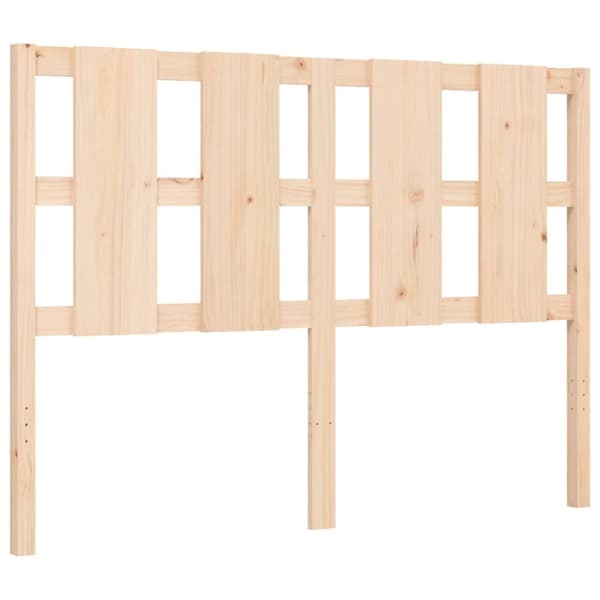 Senge & sengeramme - Living sengeramme med sengegavl 140x200 cm massivt træ hvid