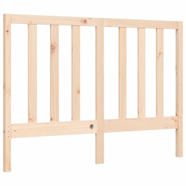 Senge & sengeramme - Living sengeramme med sengegavl 140x200 cm massivt træ hvid