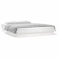 Pikkukuva 7 / 11: Sängyt & sängynrungot - Living Sängynrunko LED-valoilla valkoinen 140x190 cm täysi puu