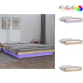 Miniatyrbillede 1 af 11: Senge & sengeramme - Living sengeramme med LED-lys 120x190 cm Small Double massivt træ