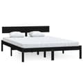 Miniatyrbillede 3 af 10: Senge & sengeramme - Living sengeramme 150x200 cm King Size massivt fyrretræ sort