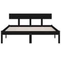 Miniatyrbillede 5 af 10: Senge & sengeramme - Living sengeramme 150x200 cm King Size massivt fyrretræ sort