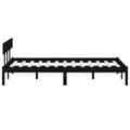Miniatyrbillede 6 af 10: Senge & sengeramme - Living sengeramme 150x200 cm King Size massivt fyrretræ sort