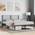 Miniatyrbillede 4 af 11: Senge & sengeramme - Living sengeramme med sengegavl 160x200 cm metal sort