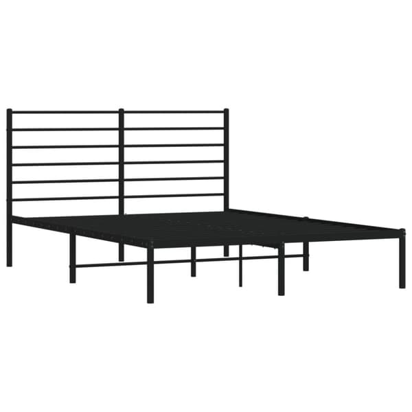 Senge & sengeramme - Living sengeramme med sengegavl 160x200 cm metal sort
