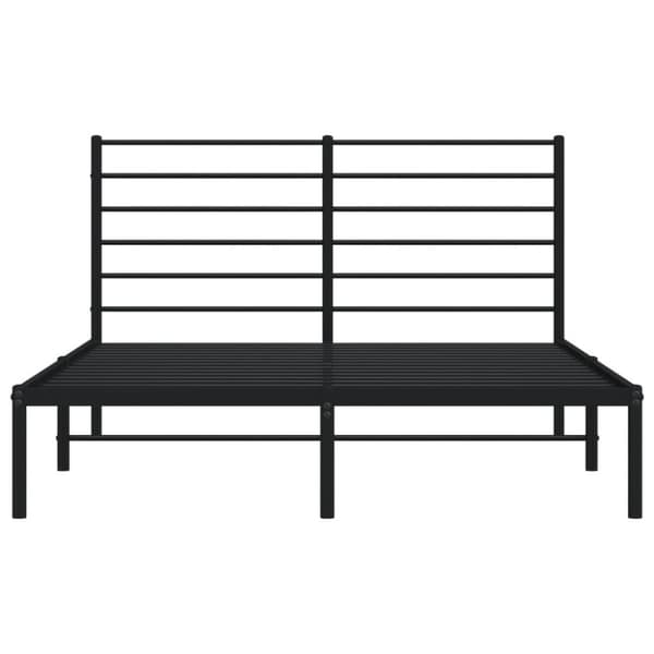 Senge & sengeramme - Living sengeramme med sengegavl 160x200 cm metal sort