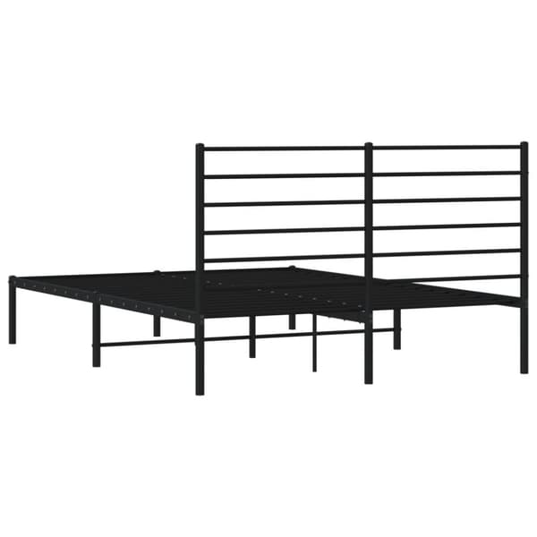 Senge & sengeramme - Living sengeramme med sengegavl 160x200 cm metal sort