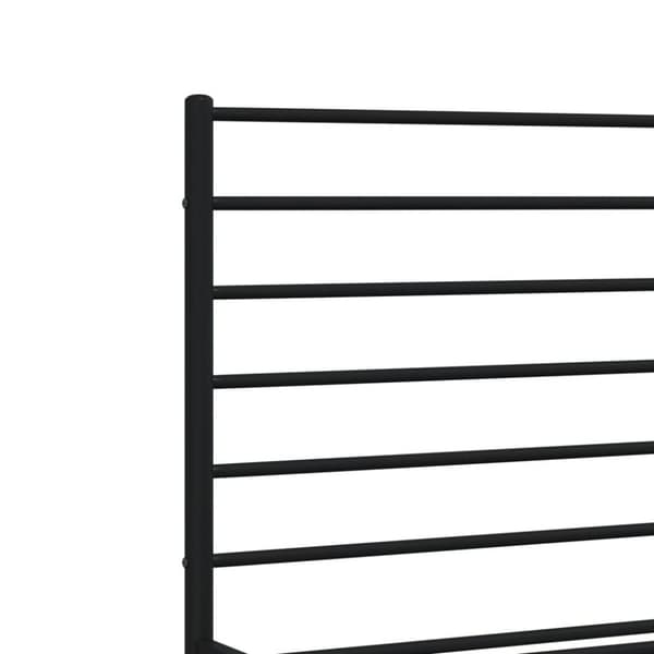 Senge & sengeramme - Living sengeramme med sengegavl 160x200 cm metal sort