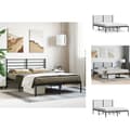 Miniatyrbillede 1 af 11: Senge & sengeramme - Living sengeramme med sengegavl 160x200 cm metal sort