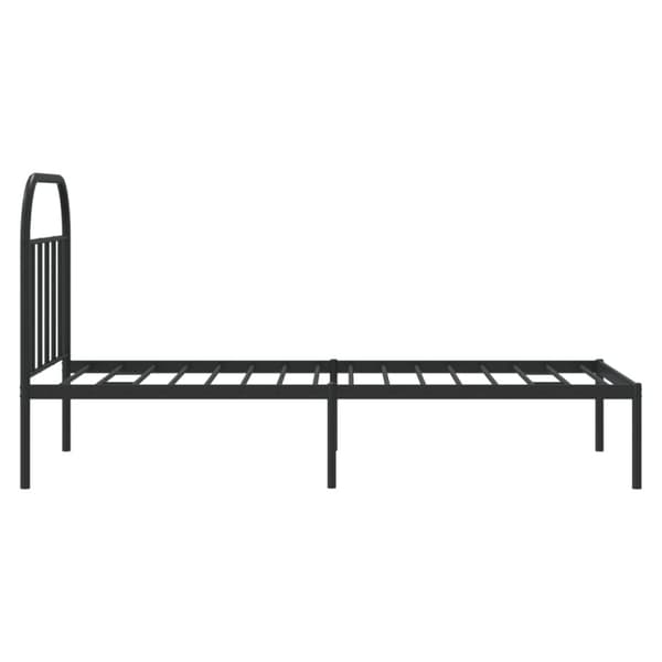 Senge & sengeramme - Living sengeramme med sengegavl 90x200 cm metal sort