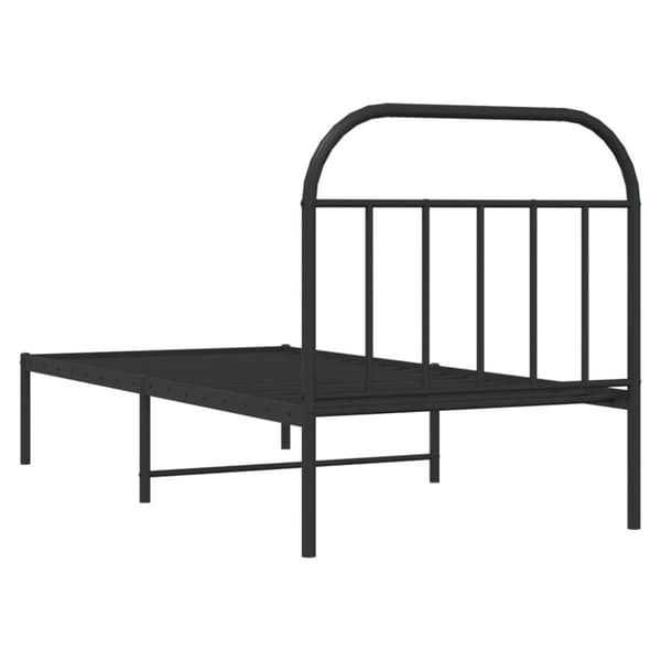 Senge & sengeramme - Living sengeramme med sengegavl 90x200 cm metal sort