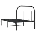 Miniatyrbillede 9 af 11: Senge & sengeramme - Living sengeramme med sengegavl 90x200 cm metal sort