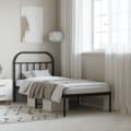 Miniatyrbillede 2 af 11: Senge & sengeramme - Living sengeramme med sengegavl 90x200 cm metal sort