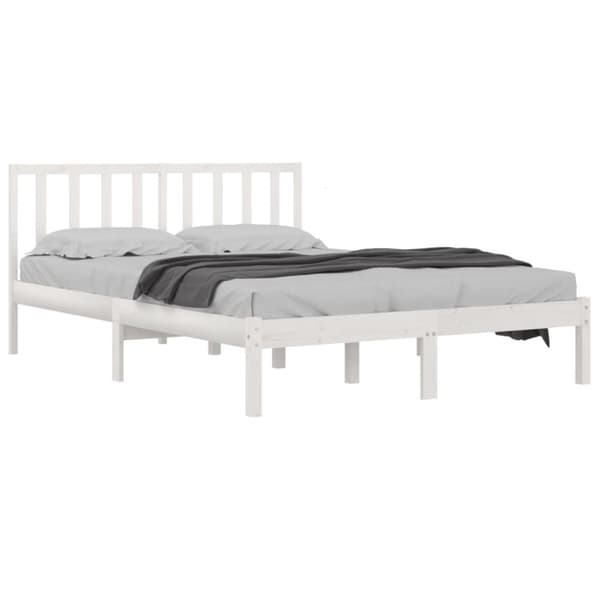 Senge & sengeramme - Living sengeramme 140x190 cm massivt fyrretræ hvid