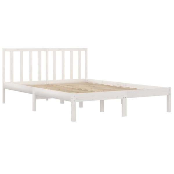 Senge & sengeramme - Living sengeramme 140x190 cm massivt fyrretræ hvid