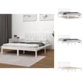 Miniatyrbillede 1 af 7: Senge & sengeramme - Living sengeramme 140x190 cm massivt fyrretræ hvid