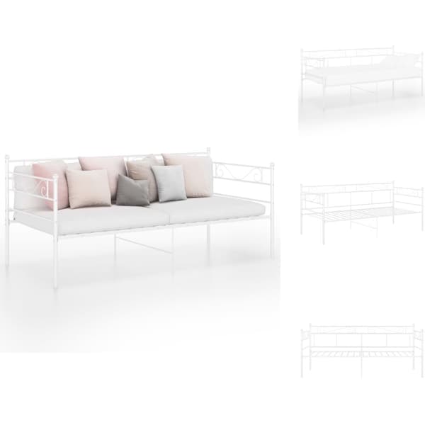 Sängyt & sängynrungot - Living Sohvasängyn runko valkoinen metalli 90x200 cm