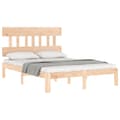 Miniatyrbillede 5 af 11: Senge & sengeramme - Living sengeramme med sengegavl 120x200 cm massivt træ hvid