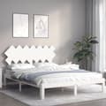 Miniatyrbillede 4 af 11: Senge & sengeramme - Living sengeramme med sengegavl 140x200 cm massivt træ hvid