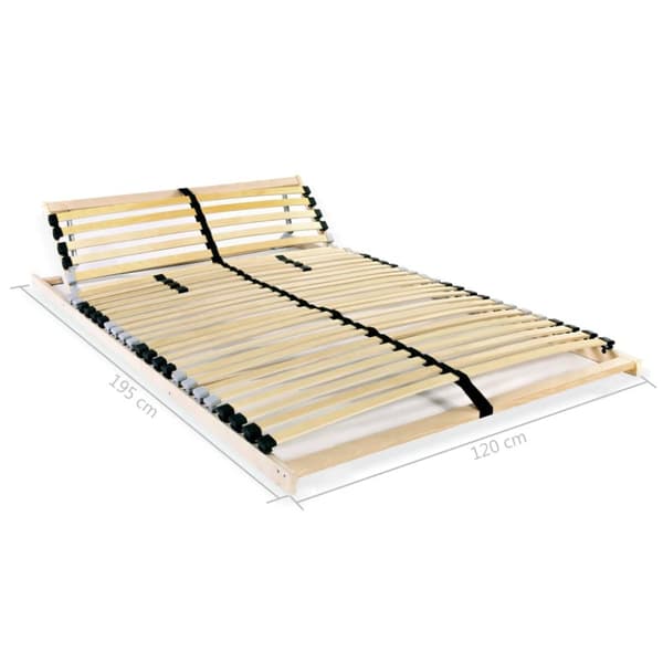 Senge & sengeramme - Living lamelbund til seng med 28 lameller 7 zoner 120 x 200 cm