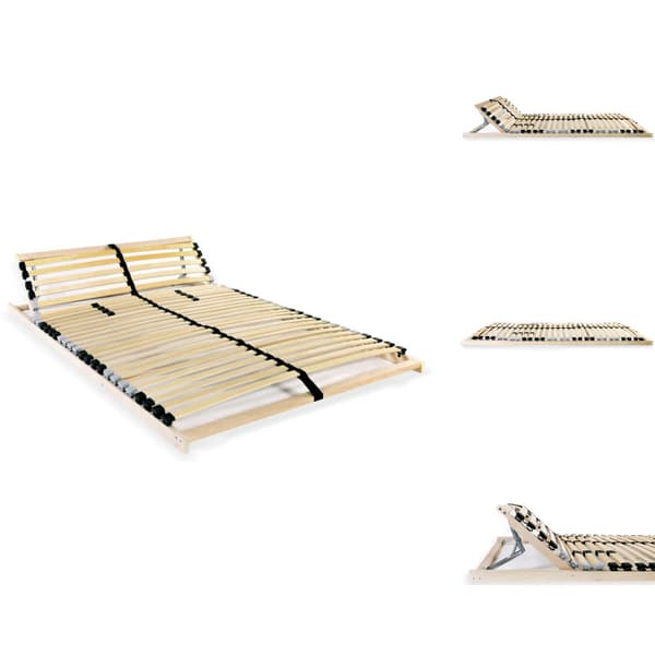 Senge & sengeramme - Living lamelbund til seng med 28 lameller 7 zoner 120 x 200 cm