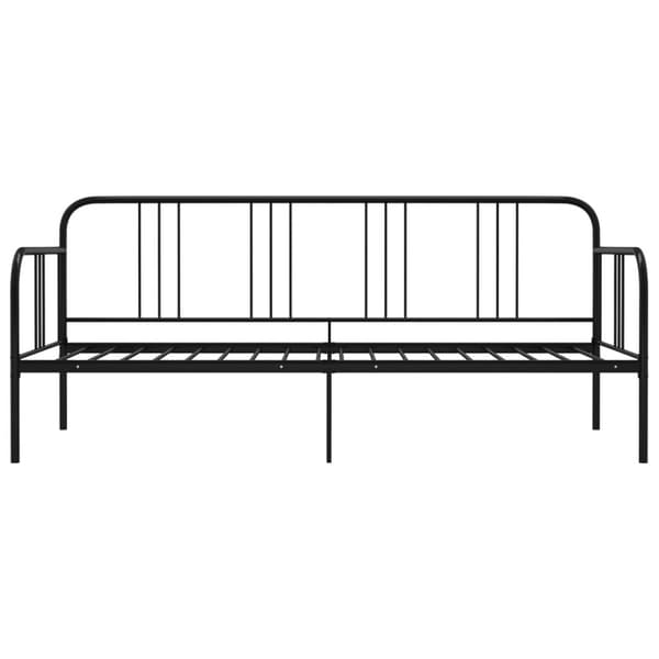 Sängar & sängramar - Living Sängram bäddsoffa svart metall 90x200 cm