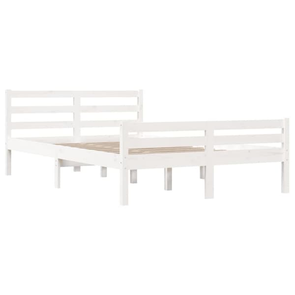 Senge & sengeramme - Living sengeramme 140x200 cm massivt træ hvid