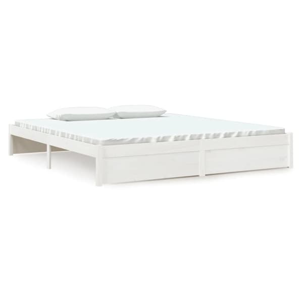 Senge & sengeramme - Living sengestel 180x200 cm Super King massivt fyrretræ hvid