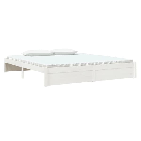Senge & sengeramme - Living sengestel 180x200 cm Super King massivt fyrretræ hvid