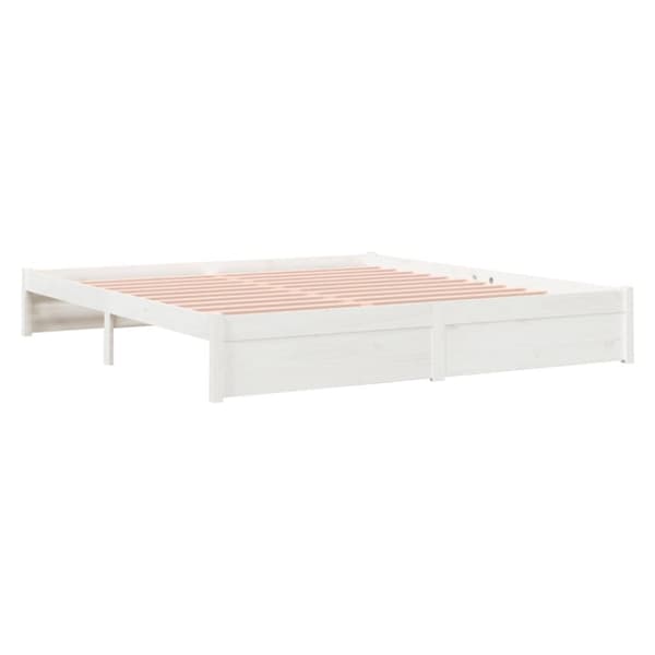 Senge & sengeramme - Living sengestel 180x200 cm Super King massivt fyrretræ hvid