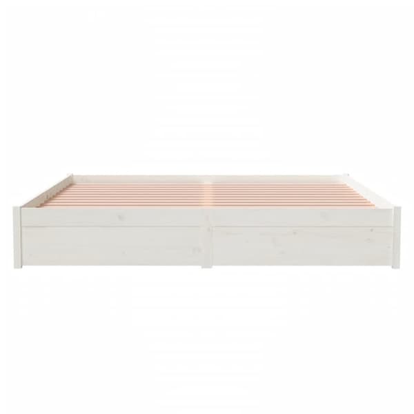 Senge & sengeramme - Living sengestel 180x200 cm Super King massivt fyrretræ hvid