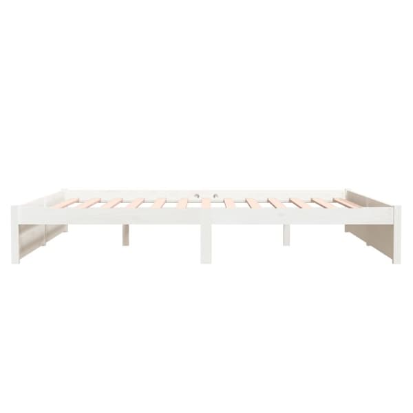 Senge & sengeramme - Living sengestel 180x200 cm Super King massivt fyrretræ hvid
