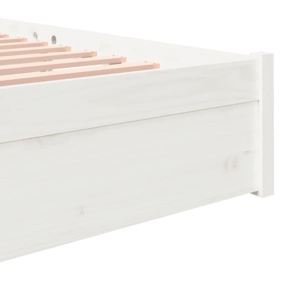 Senge & sengeramme - Living sengestel 180x200 cm Super King massivt fyrretræ hvid