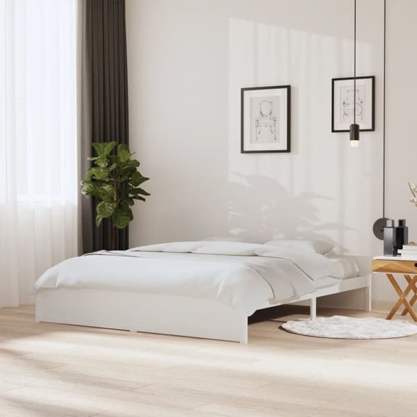 Senge & sengeramme - Living sengestel 180x200 cm Super King massivt fyrretræ hvid