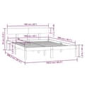 Miniatyrbillede 10 af 10: Senge & sengeramme - Living sengeramme 160x200 cm massivt fyrretræ