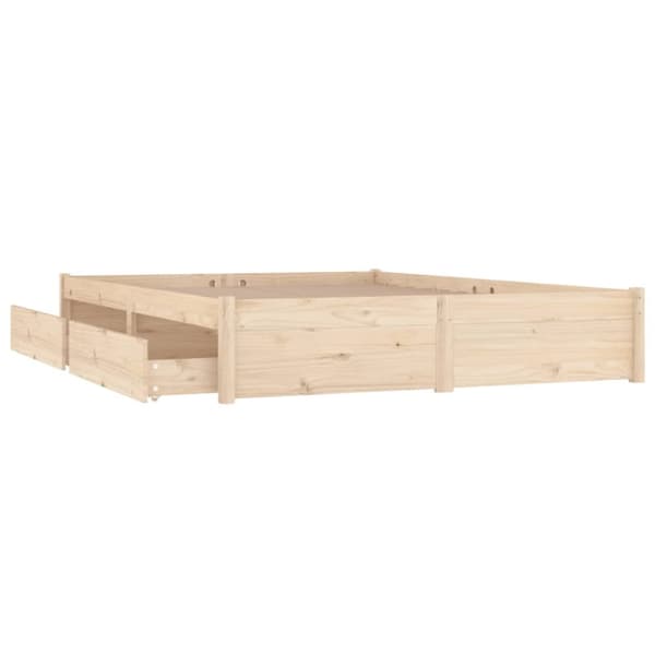 Sängyt & sängynrungot - Living Sängynrunko laatikoilla 140x190 cm