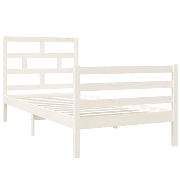 Sängar & sängramar - Living Sängram massiv furu 90x190 cm vit