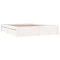 Miniatyrbillede 4 af 11: Senge & sengeramme - Living sengeramme med skuffer 200x200 cm hvid