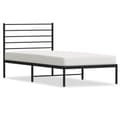 Miniatyrbillede 3 af 11: Senge & sengeramme - Living sengeramme med sengegavl 75x190 cm metal sort