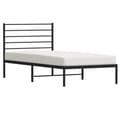 Miniatyrbillede 5 af 11: Senge & sengeramme - Living sengeramme med sengegavl 75x190 cm metal sort