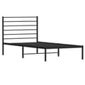 Miniatyrbillede 6 af 11: Senge & sengeramme - Living sengeramme med sengegavl 75x190 cm metal sort