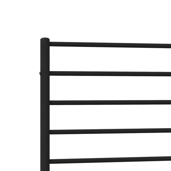 Senge & sengeramme - Living sengeramme med sengegavl 75x190 cm metal sort