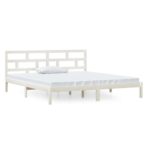 Sängar & sängramar - Living Sängram vit massiv furu 140x190 cm
