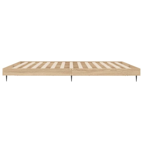 Senge & sengeramme - Living sengestel 200x200 cm konstrueret træ sonoma-eg