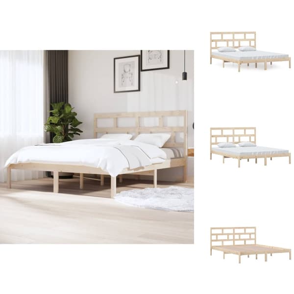 Senge & sengeramme - Living sengeramme 160x200 cm massivt fyrretræ