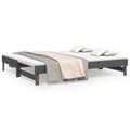 Miniatyrbillede 3 af 11: Senge & sengeramme - Living daybed med udtræk 2x(90x200) cm massivt fyrretræ grå