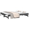 Miniatyrbillede 4 af 11: Senge & sengeramme - Living daybed med udtræk 2x(90x200) cm massivt fyrretræ grå