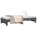 Miniatyrbillede 7 af 11: Senge & sengeramme - Living daybed med udtræk 2x(90x200) cm massivt fyrretræ grå